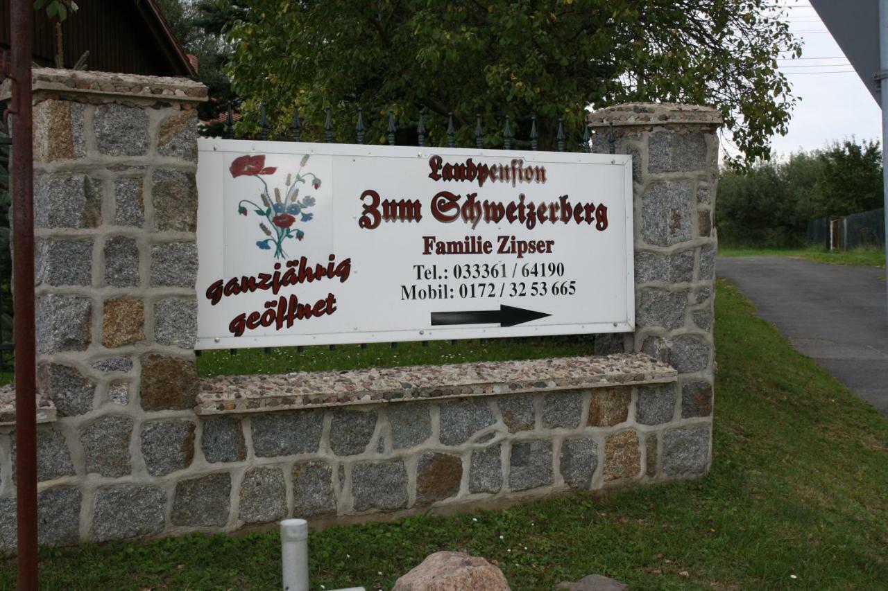 Landpension Zum Schweizerberg Neugrimnitz Exteriör bild